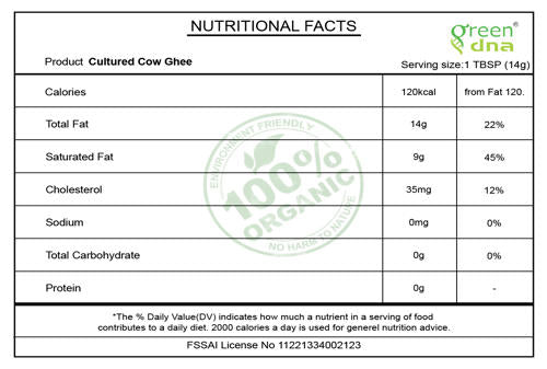 Organic Cultured Cow Ghee