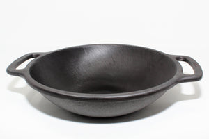 Cast Iron Flat Kadai -Pre Seasoned-Offer