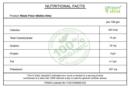 Organic Maize Flour (Makka Atta)