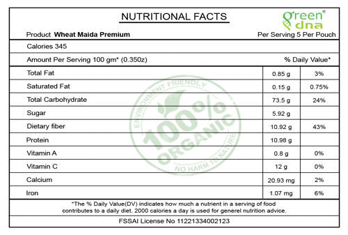 Organic  Wheat Maida Premium