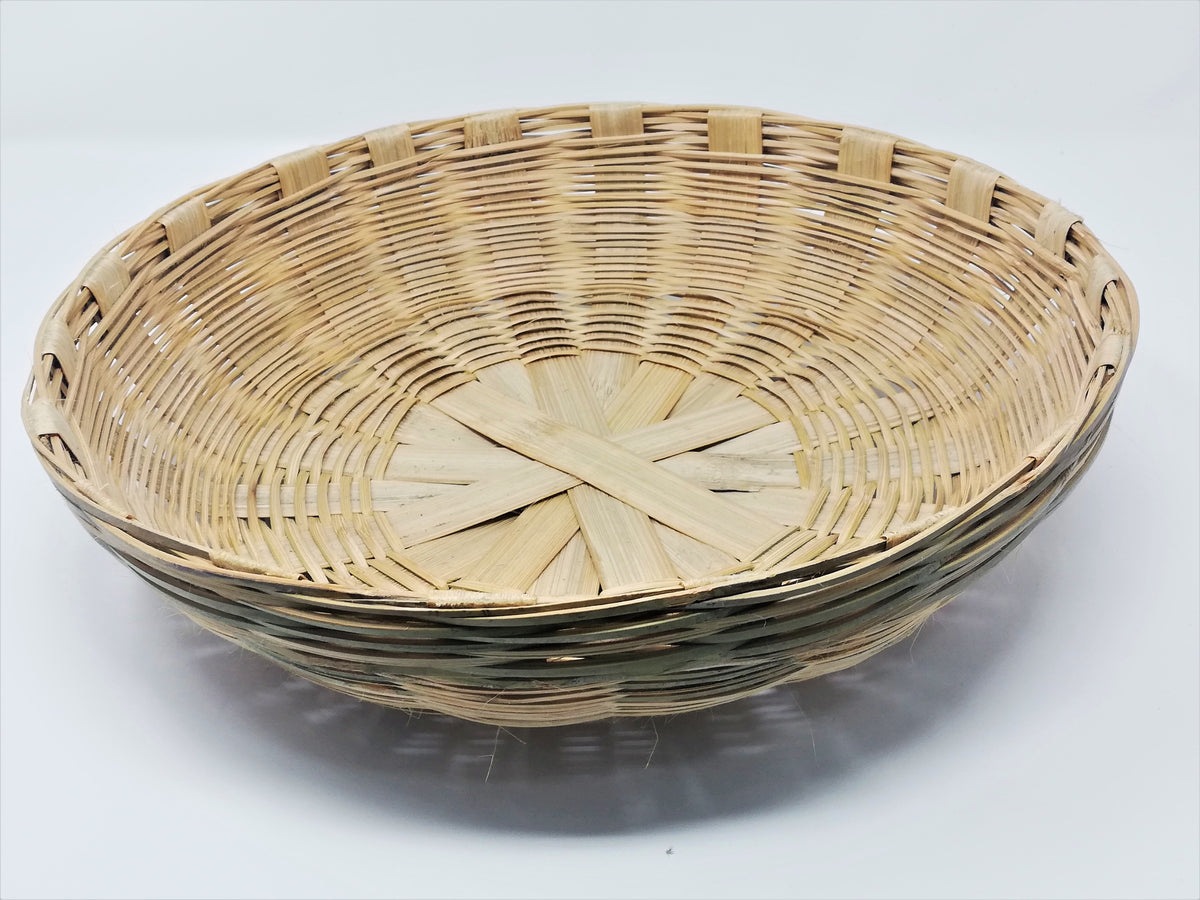 Hand Crafted Bamboo Utility Basket Big (100% Biodegradable) – GreenDNA ...