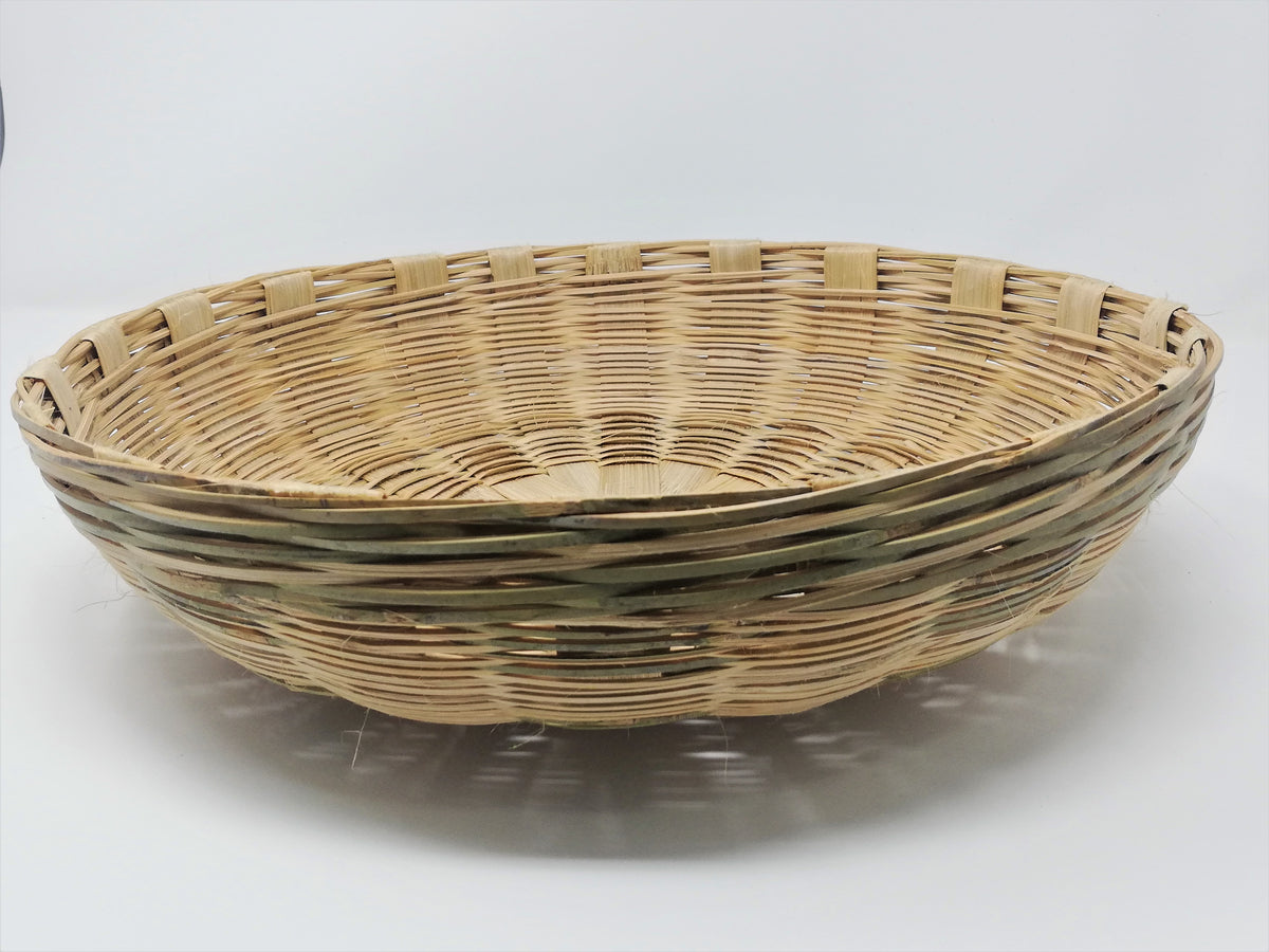 Hand Crafted Bamboo Utility Basket Big (100% Biodegradable) – GreenDNA ...