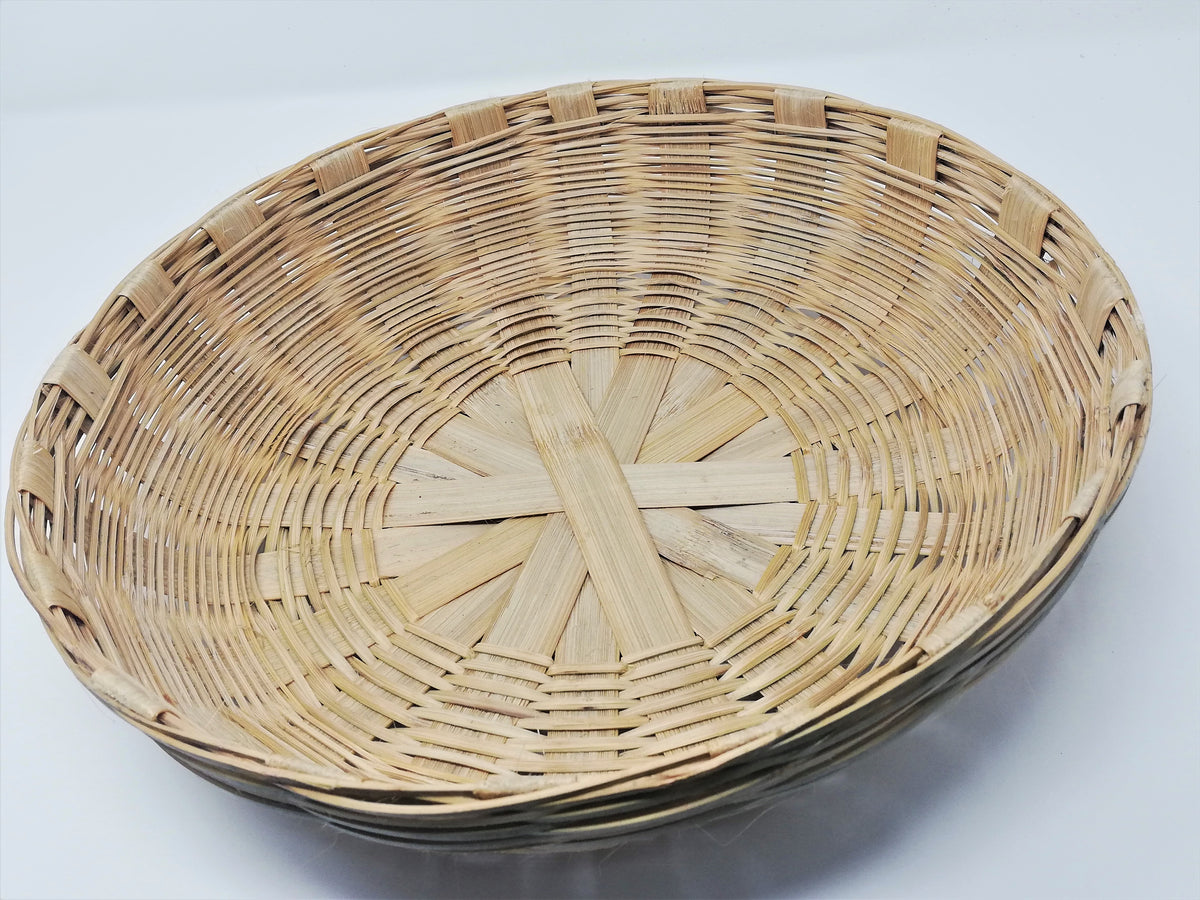 Hand Crafted Bamboo Utility Basket Big (100% Biodegradable) – GreenDNA ...