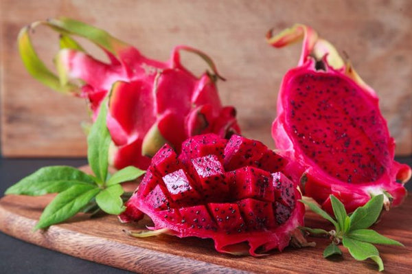 Organic Dragon Fruit Red Diced