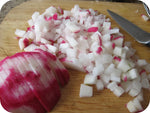 Organic Red Radish diced